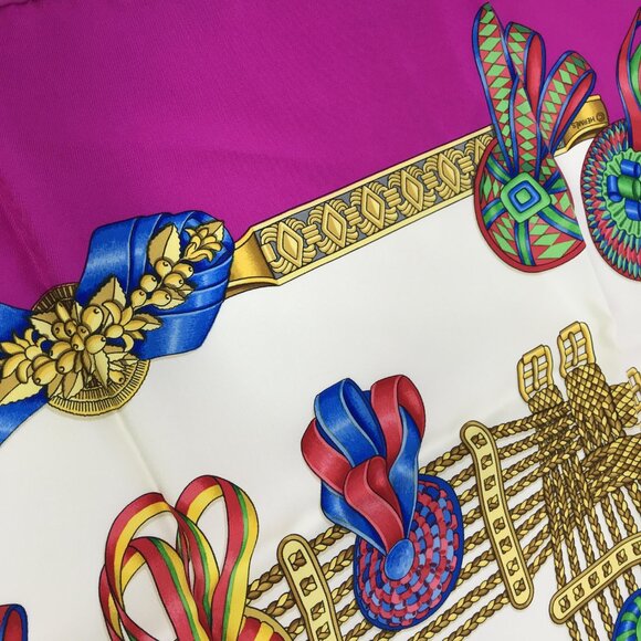 Hermes Les Rubans de Cheval Ribbons Silk Scarf - Picture 5 of 7